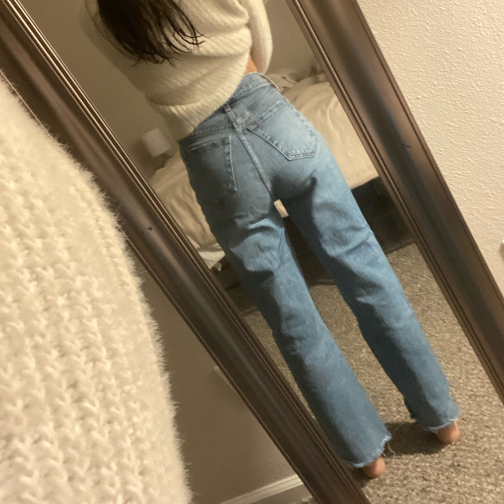 Abercrombie & Fitch High-Rise Crossover Dad Jean 00 Short
